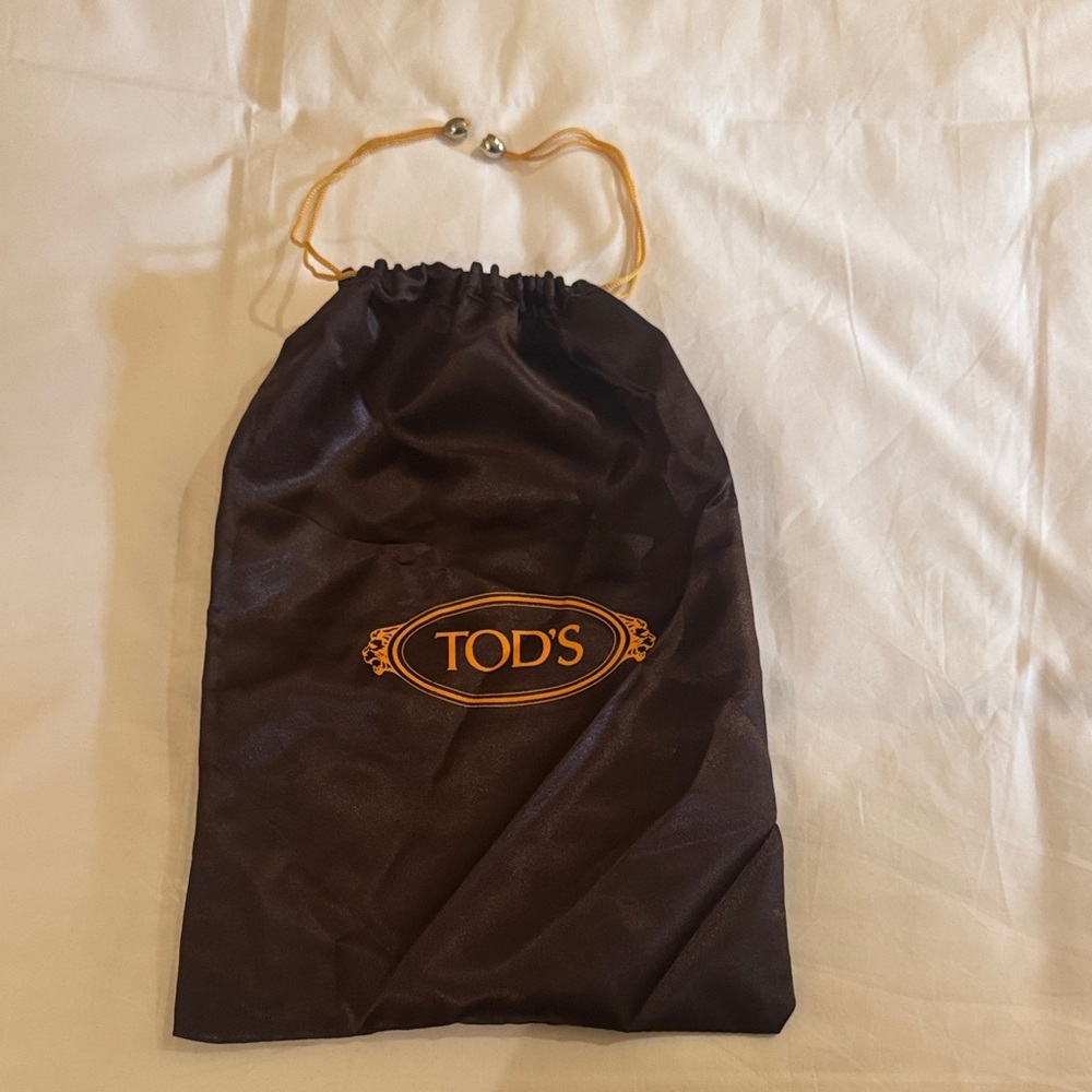 Tod's Dark Brown Drawstring Bag